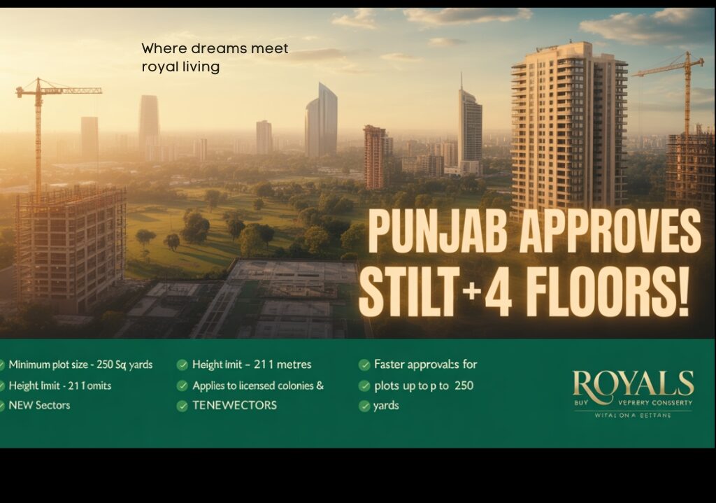 Punjab Approves Stilt + 4 Floors
