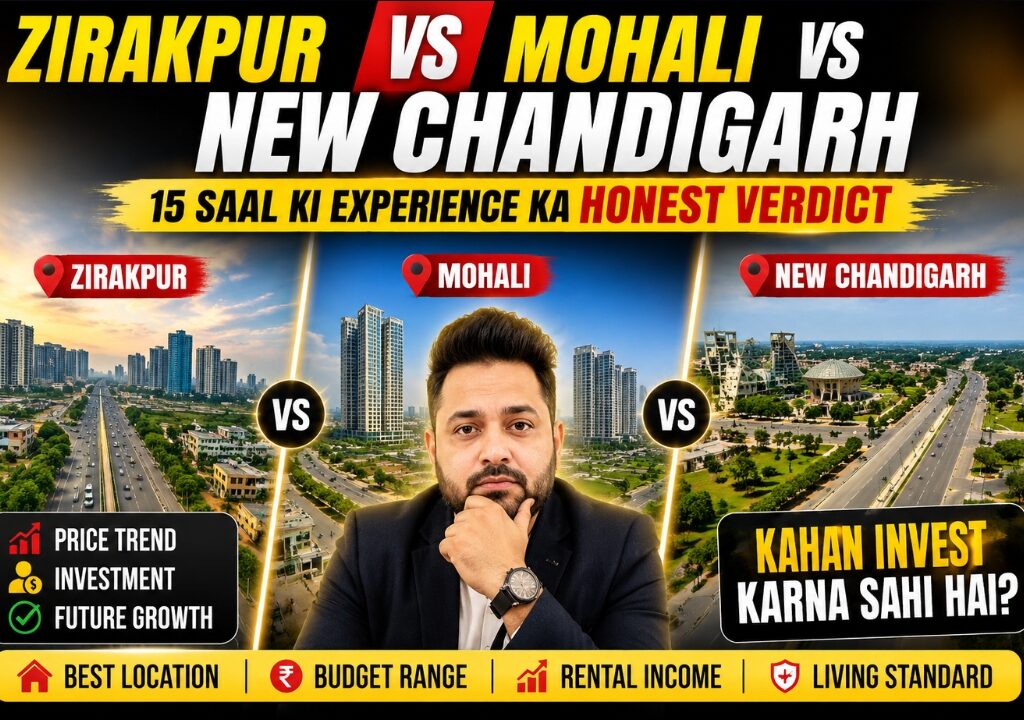 Zirakpur vs Mohali vs New Chandigarh