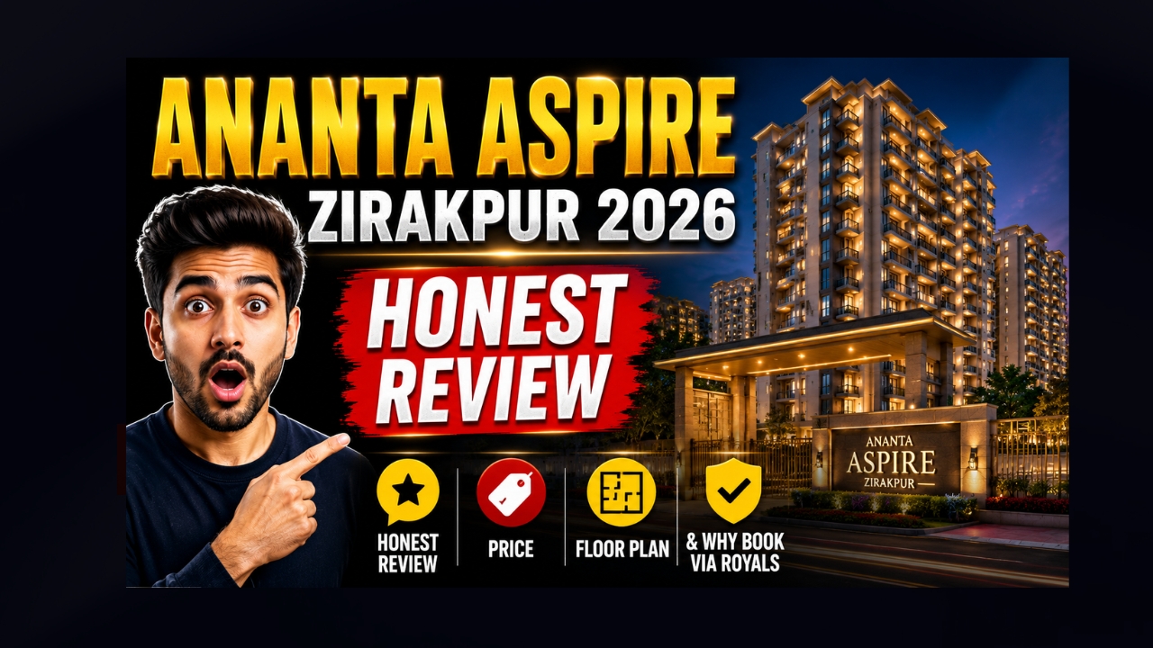 Ananta Aspire Zirakpur exterior — luxury high-rise towers Patiala Highway 2026