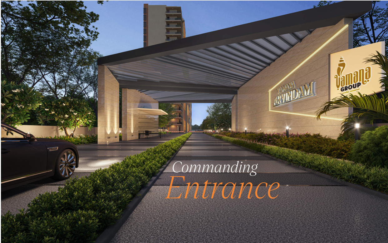 Vamana Arvindam Main Gate – Grand Entry to Luxury Living on NH-7 Zirakpur