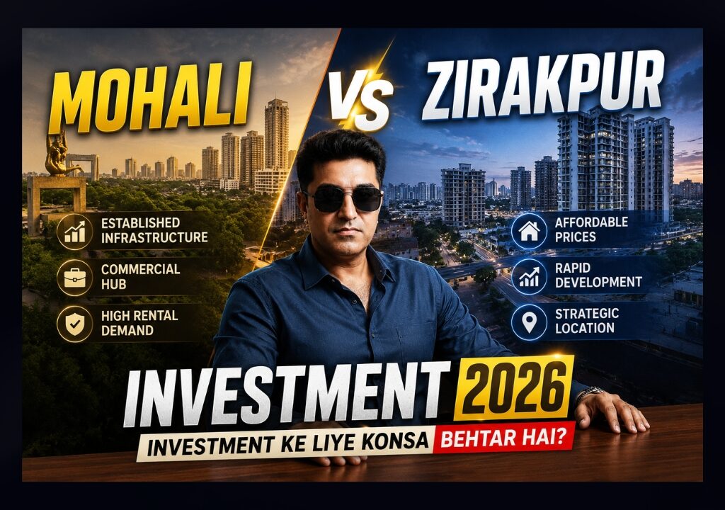 Mohali vs Zirakpur 2026 Investment