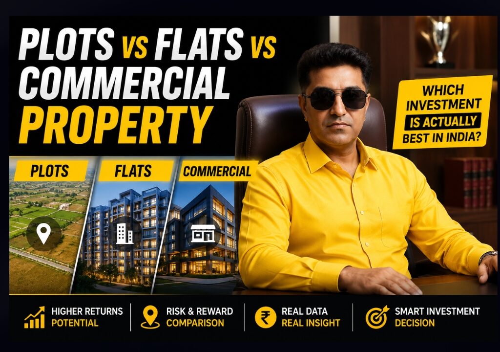 Plots vs Flats vs Commercial Property