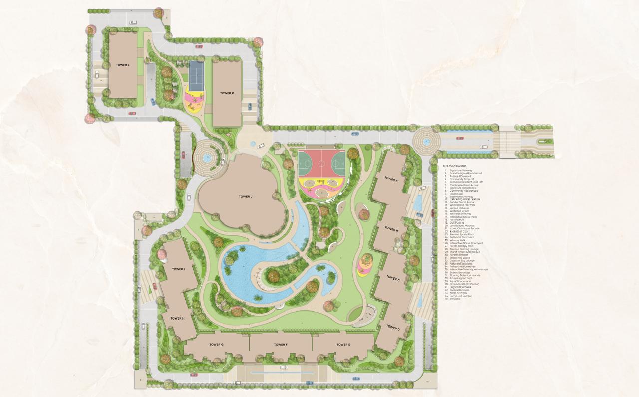 KS One 08 Zirakpur master layout plan